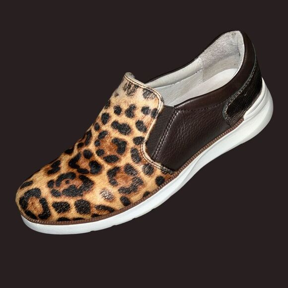 Women’s Johston & Murphy Callie Leather & Leopard Print Slip On Loafers Size 9 - Picture 9 of 9